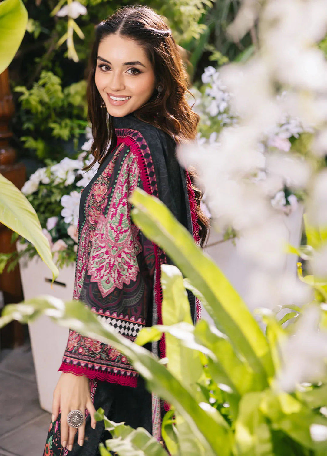Asim Jofa Printed Lawn Suits Unstitched 3 Piece AJ24BP AJGB-05 - Summer Collection