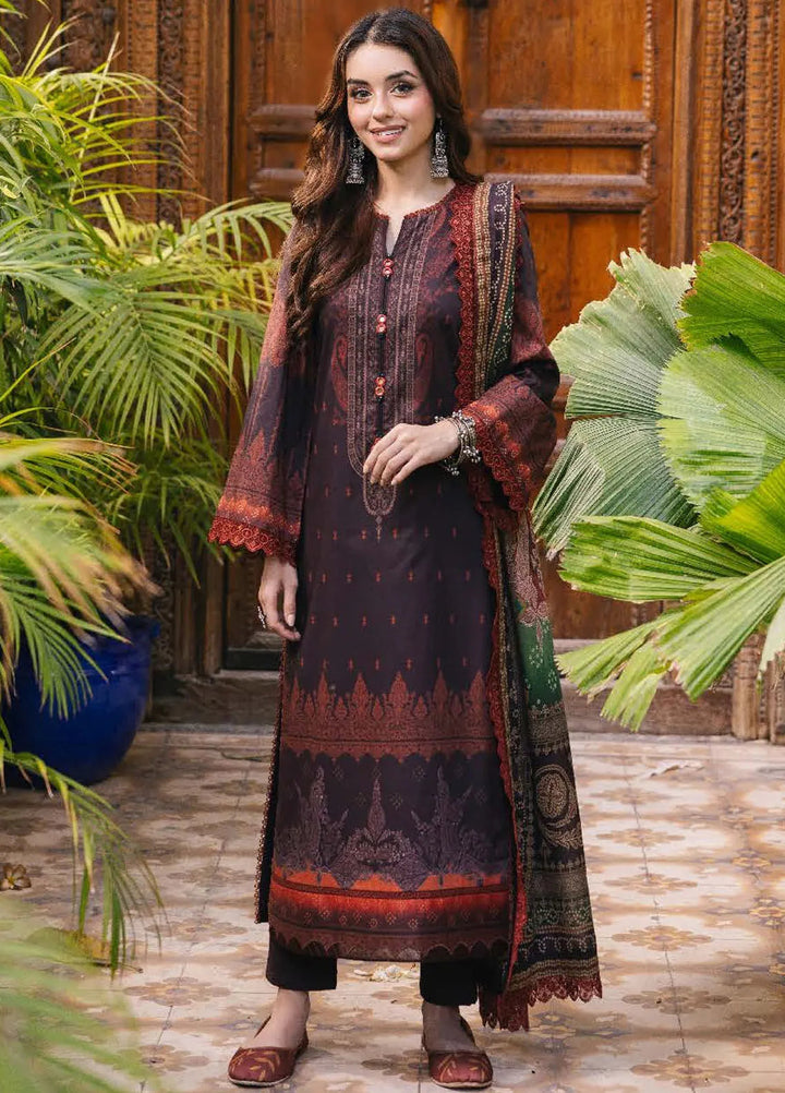 Asim Jofa Printed Lawn Suits Unstitched 3 Piece AJ24BP AJGB-06 - Summer Collection