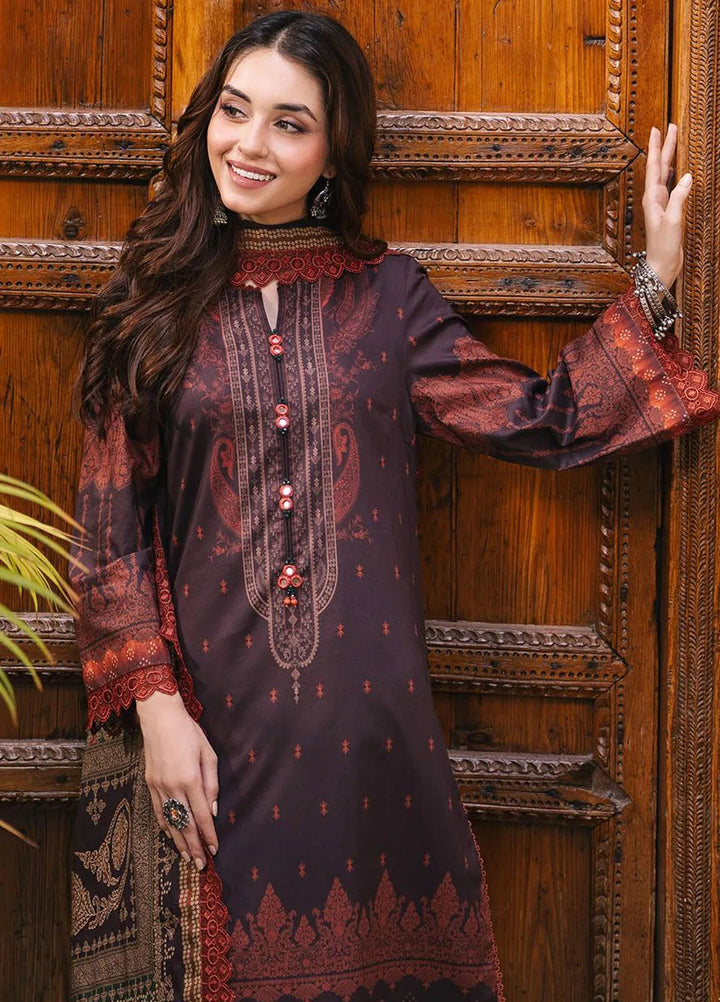 Asim Jofa Printed Lawn Suits Unstitched 3 Piece AJ24BP AJGB-06 - Summer Collection