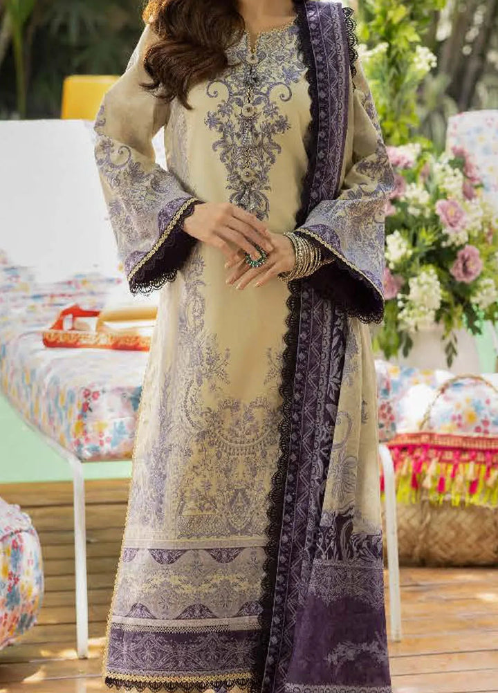 Asim Jofa Printed Lawn Suits Unstitched 3 Piece AJ24BP AJGB-08 - Summer Collection