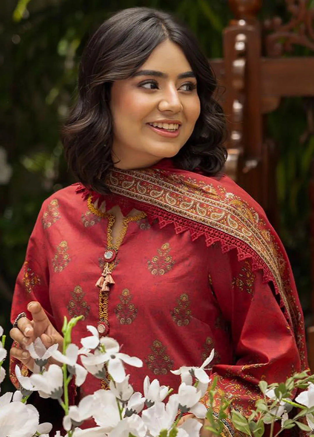 Asim Jofa Printed Lawn Suits Unstitched 3 Piece AJ24BP AJGB-10 - Summer Collection