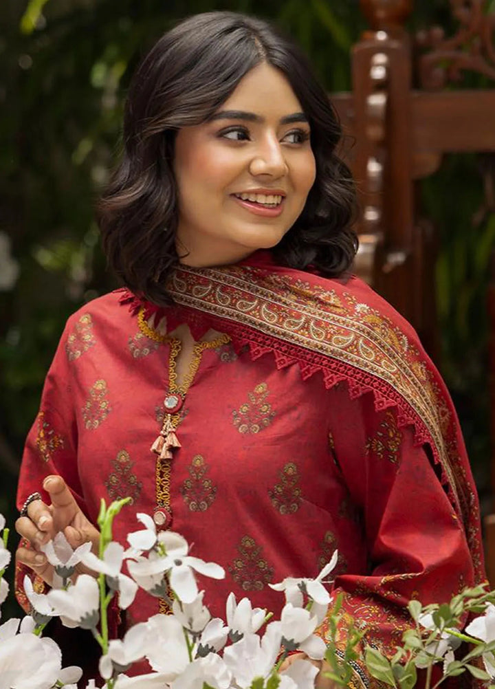 Asim Jofa Printed Lawn Suits Unstitched 3 Piece AJ24BP AJGB-10 - Summer Collection
