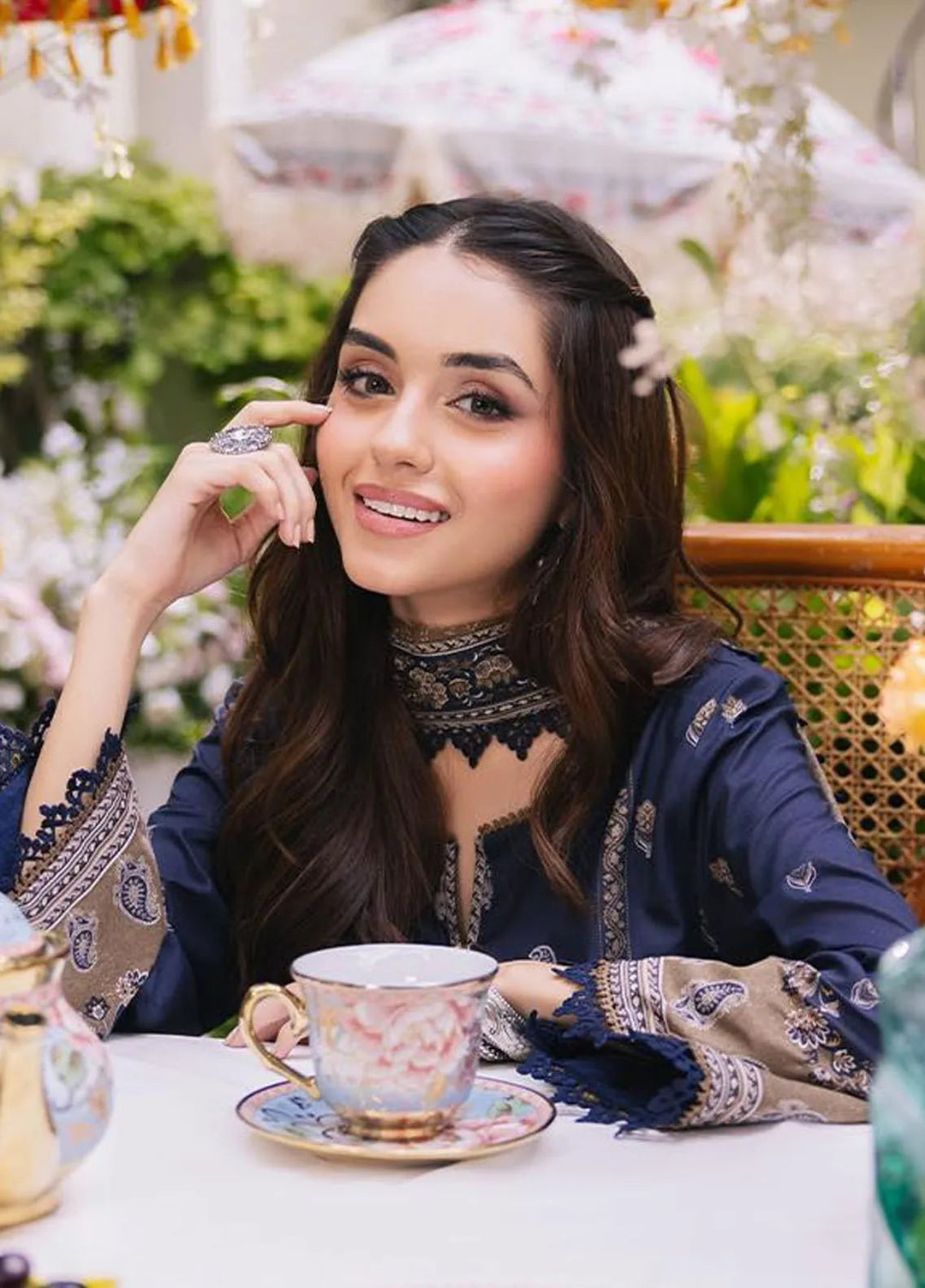 Asim Jofa Printed Lawn Suits Unstitched 3 Piece AJ24BP AJGB-11 - Summer Collection