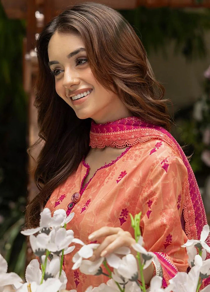 Asim Jofa Printed Lawn Suits Unstitched 3 Piece AJ24BP AJGB-12 - Summer Collection