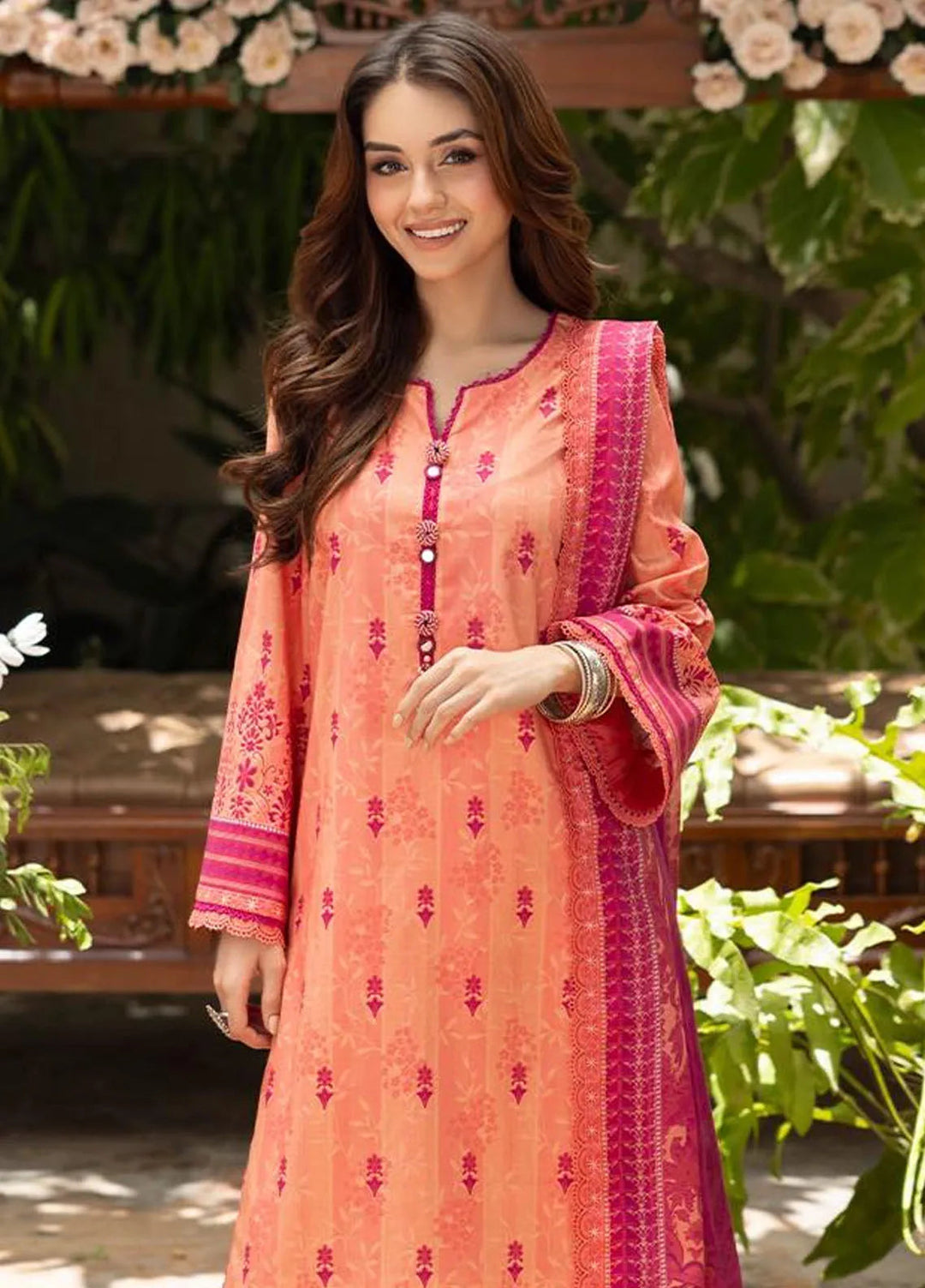 Asim Jofa Printed Lawn Suits Unstitched 3 Piece AJ24BP AJGB-12 - Summer Collection