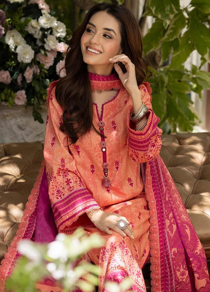 Asim Jofa Printed Lawn Suits Unstitched 3 Piece AJ24BP AJGB-12 - Summer Collection