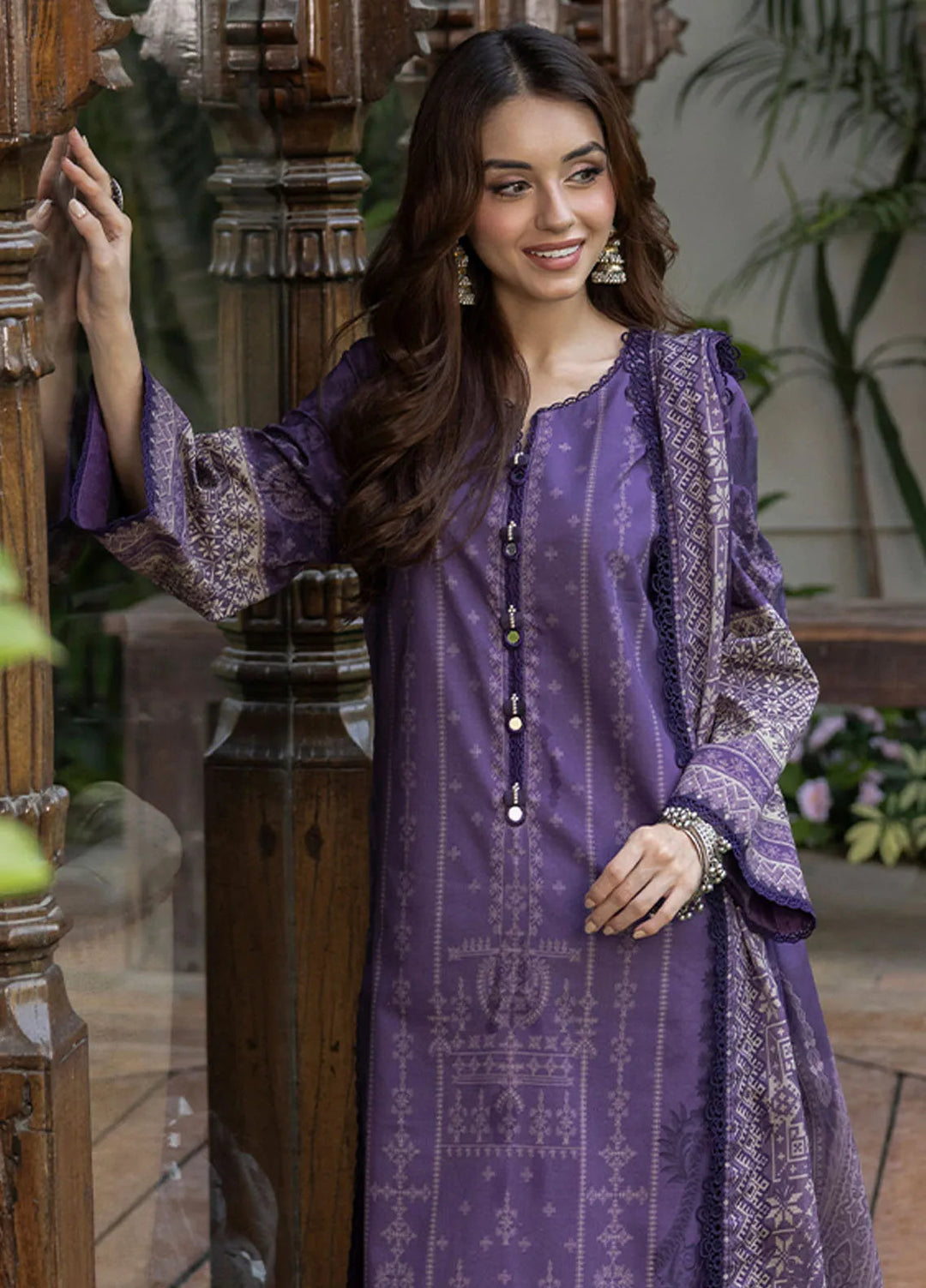 Asim Jofa Printed Lawn Suits Unstitched 3 Piece AJ24BP AJGB-13 - Summer Collection