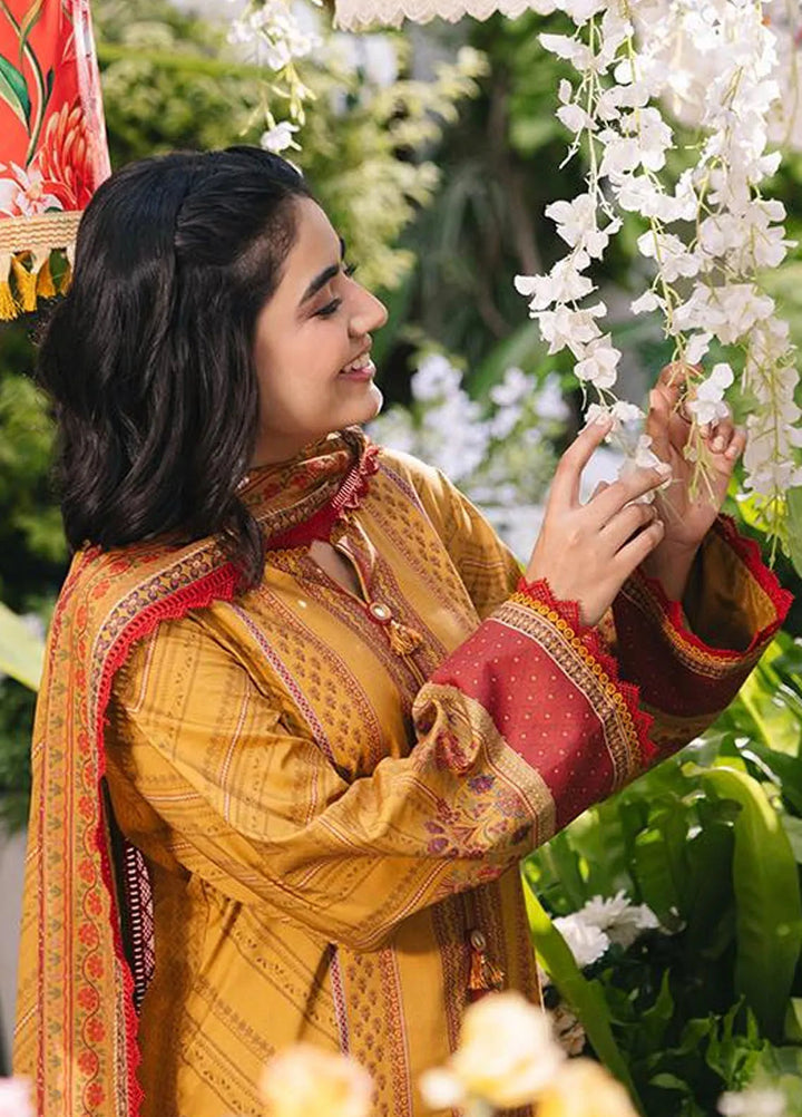 Asim Jofa Printed Lawn Suits Unstitched 3 Piece AJ24BP AJGB-14 - Summer Collection