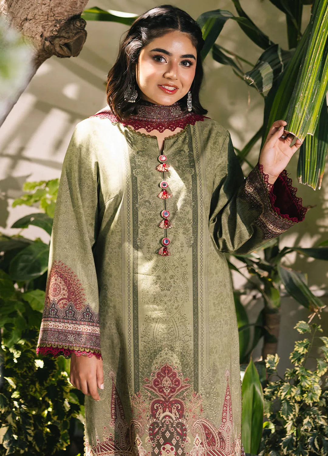 Asim Jofa Printed Lawn Suits Unstitched 3 Piece AJ24BP AJGB-15 - Summer Collection