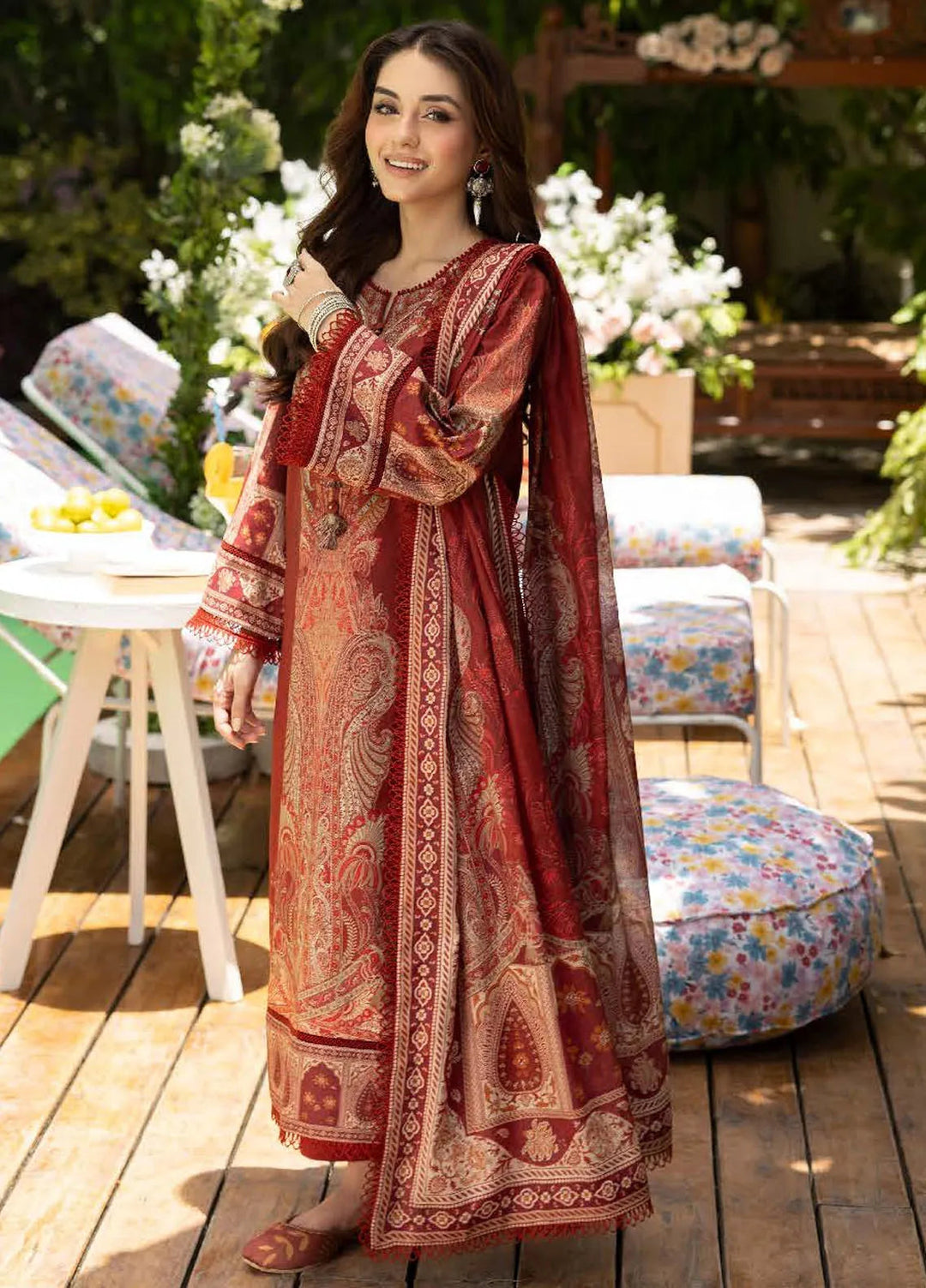 Asim Jofa Printed Lawn Suits Unstitched 3 Piece AJ24BP AJGB-16 - Summer Collection