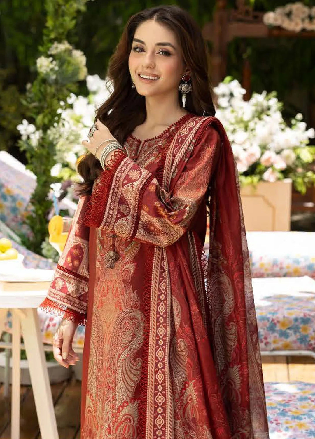 Asim Jofa Printed Lawn Suits Unstitched 3 Piece AJ24BP AJGB-16 - Summer Collection
