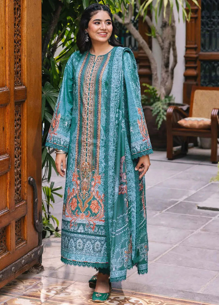 Asim Jofa Printed Lawn Suits Unstitched 3 Piece AJ24BP AJGB-18 - Summer Collection