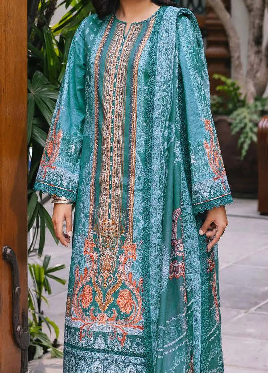 Asim Jofa Printed Lawn Suits Unstitched 3 Piece AJ24BP AJGB-18 - Summer Collection
