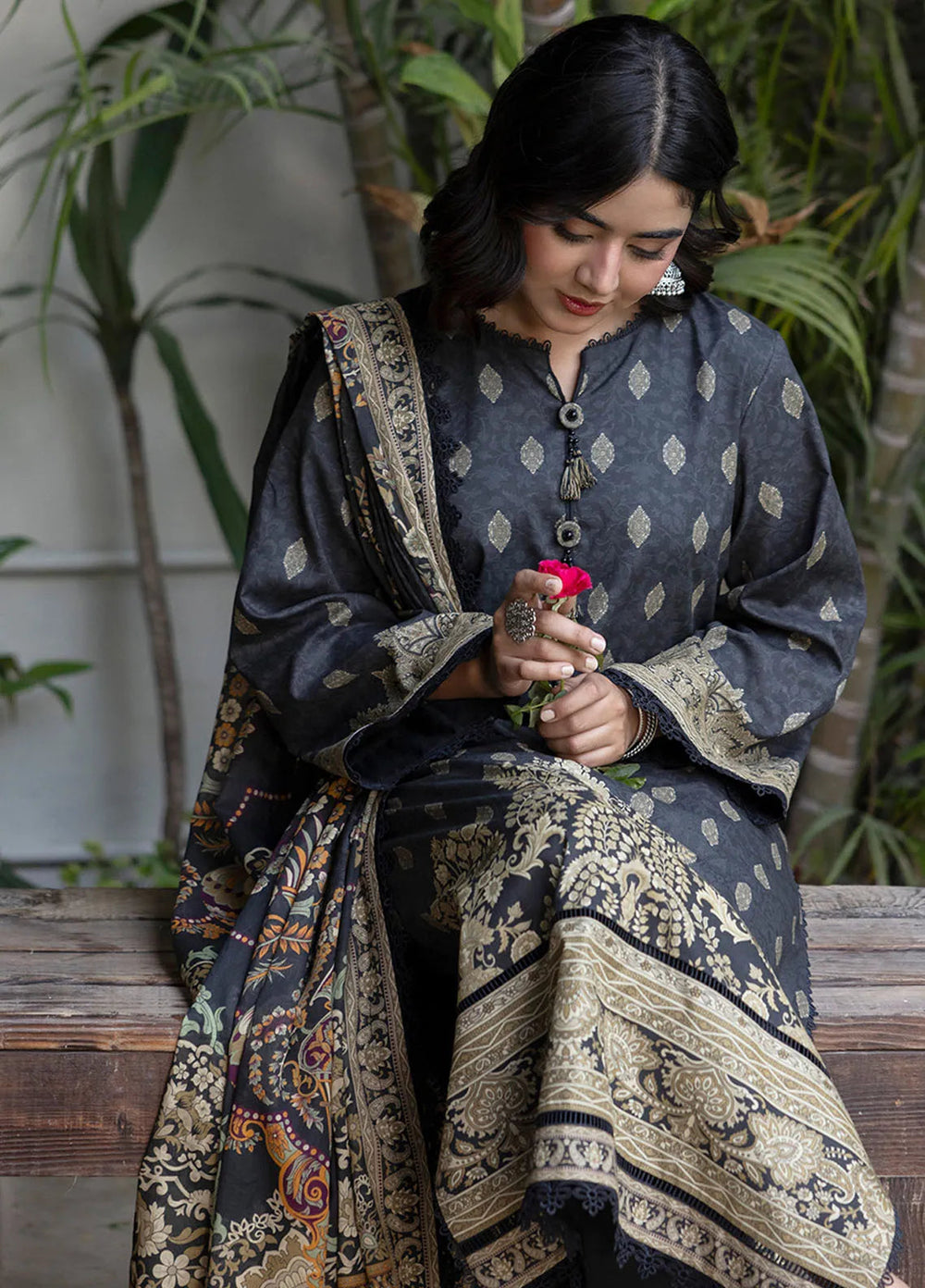 Asim Jofa Printed Lawn Suits Unstitched 3 Piece AJ24BP AJGB-20 - Summer Collection