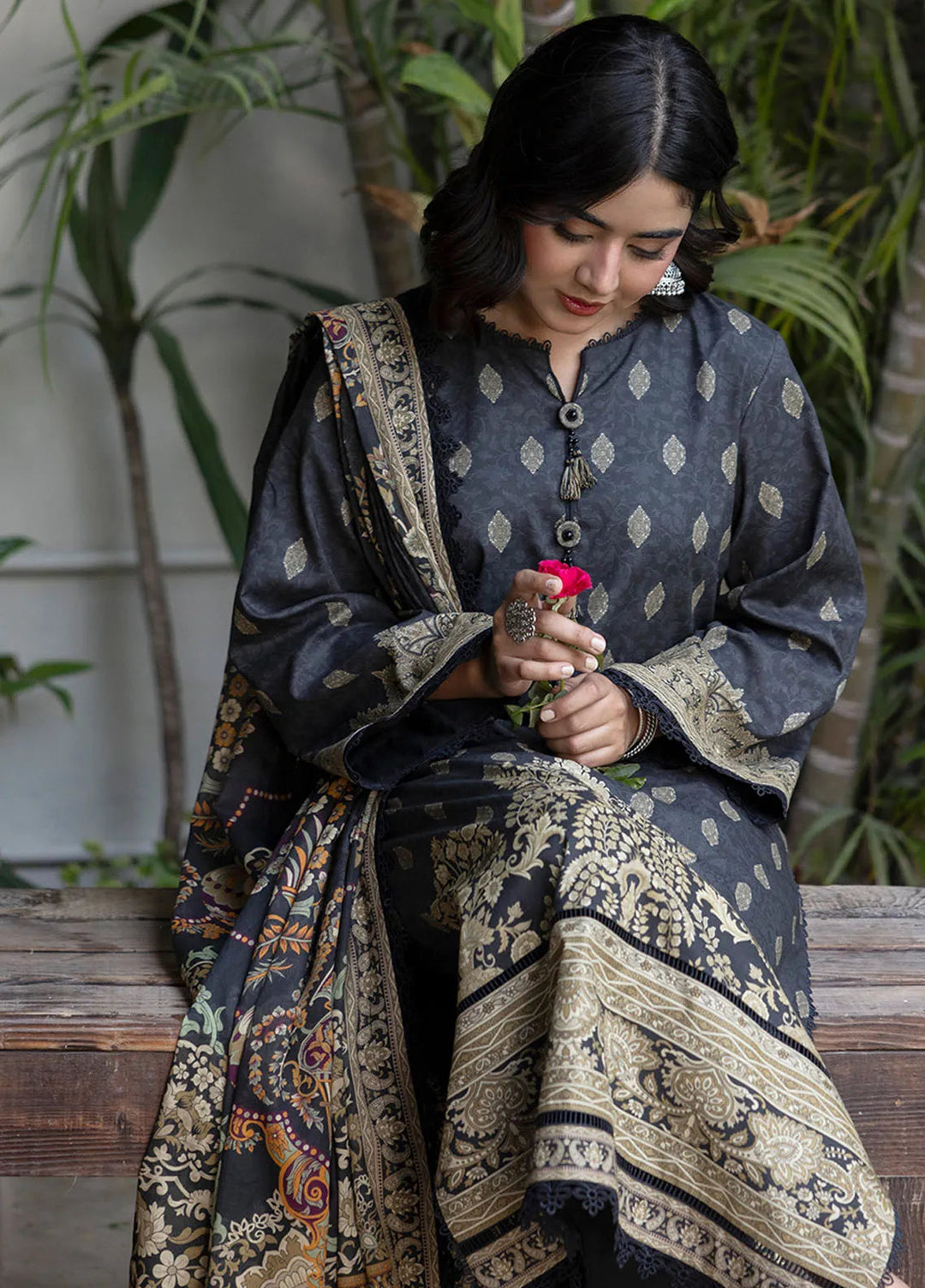 Asim Jofa Printed Lawn Suits Unstitched 3 Piece AJ24BP AJGB-20 - Summer Collection