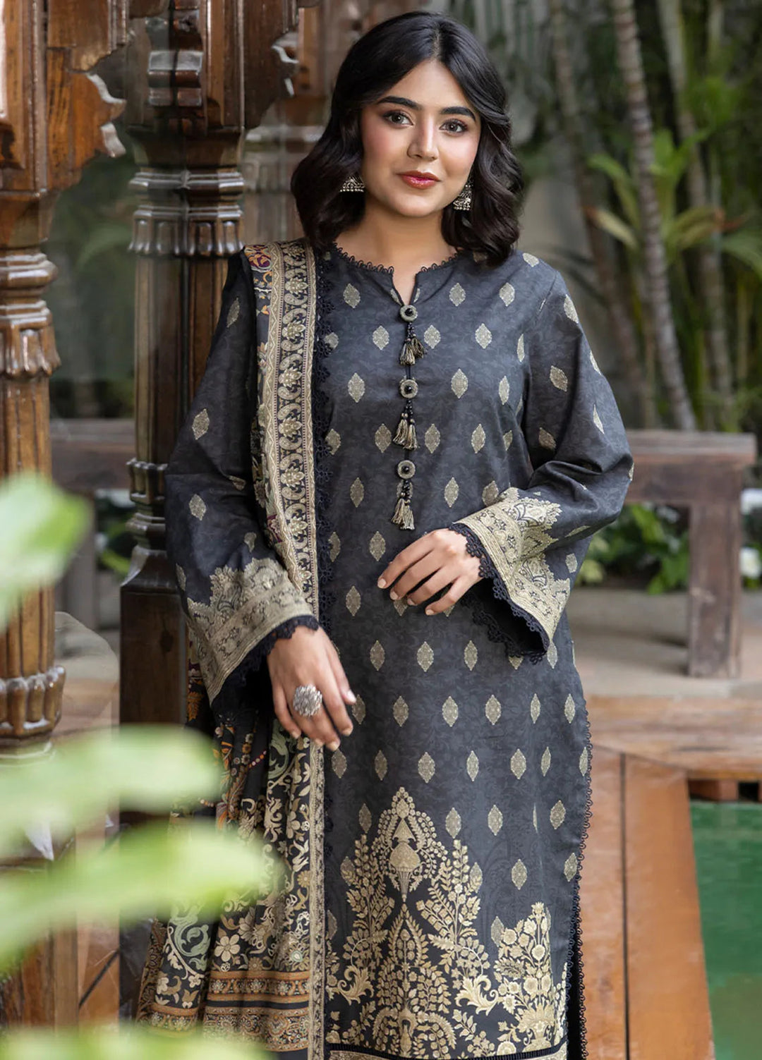 Asim Jofa Printed Lawn Suits Unstitched 3 Piece AJ24BP AJGB-20 - Summer Collection