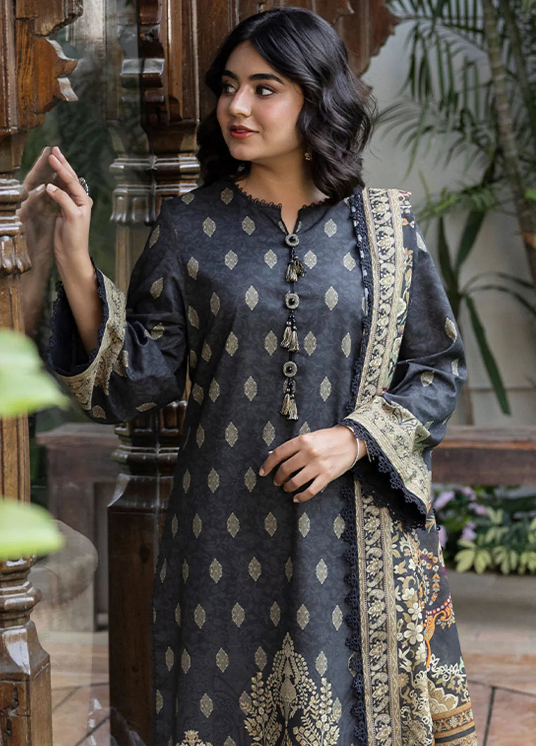 Asim Jofa Printed Lawn Suits Unstitched 3 Piece AJ24BP AJGB-20 - Summer Collection