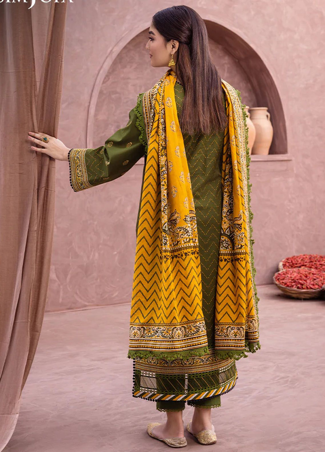 Asim Jofa Printed Lawn Suits Unstitched 3 Piece AJ24P AJUB-01 - Summer Collection