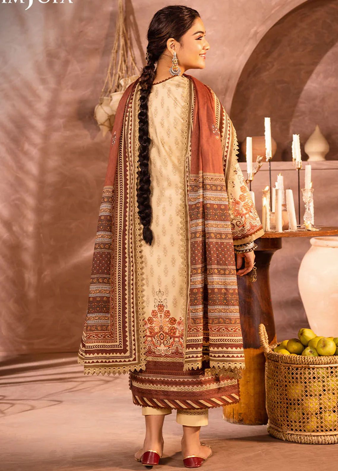 Asim Jofa Printed Lawn Suits Unstitched 3 Piece AJ24P AJUB-04 - Summer Collection