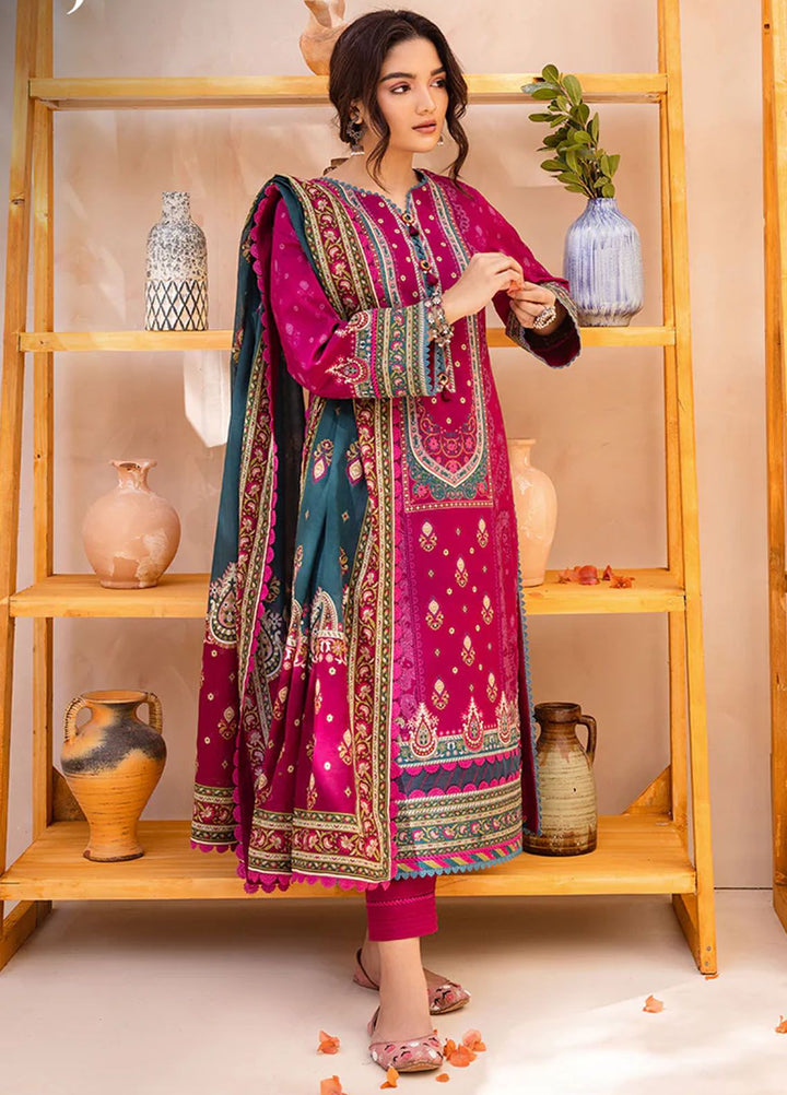 Asim Jofa Printed Lawn Suits Unstitched 3 Piece AJ24P AJUB-05 - Summer Collection