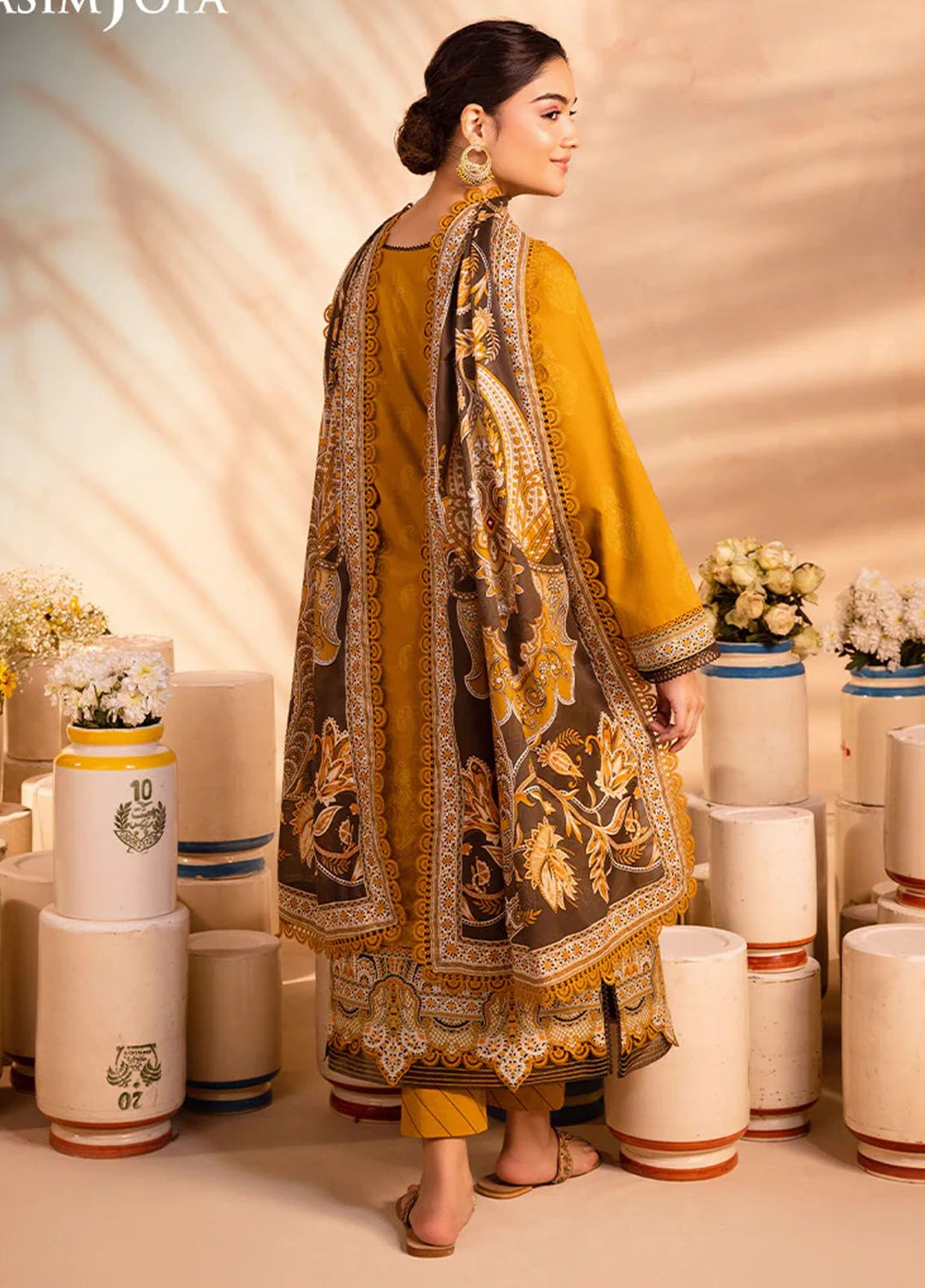 Asim Jofa Printed Lawn Suits Unstitched 3 Piece AJ24P AJUB-06 - Summer Collection