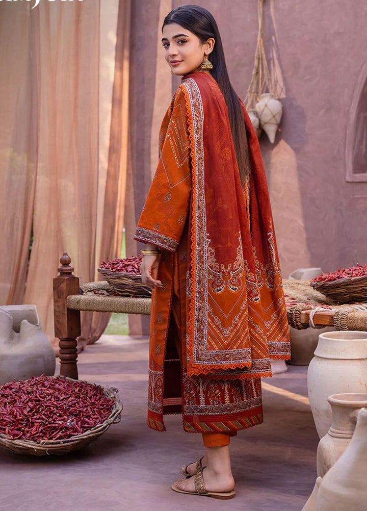 Asim Jofa Printed Lawn Suits Unstitched 3 Piece AJ24P AJUB-07 - Summer Collection