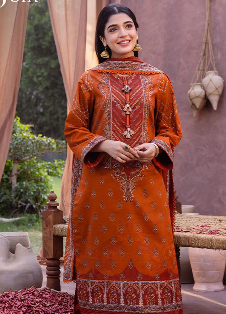 Asim Jofa Printed Lawn Suits Unstitched 3 Piece AJ24P AJUB-07 - Summer Collection