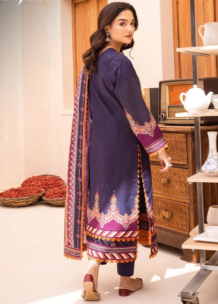 Asim Jofa Printed Lawn Suits Unstitched 3 Piece AJ24P AJUB-09 - Summer Collection