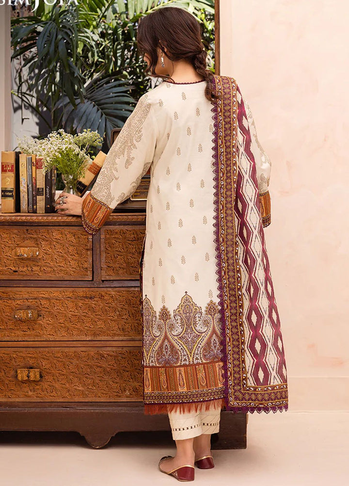 Asim Jofa Printed Lawn Suits Unstitched 3 Piece AJ24P AJUB-11 - Summer Collection