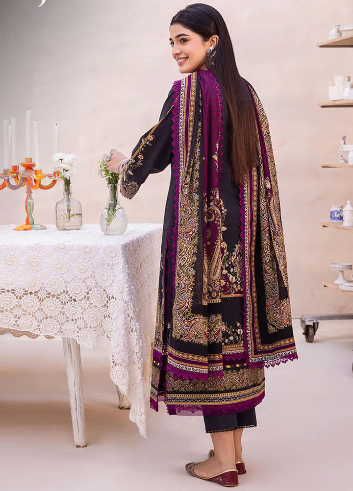 Asim Jofa Printed Lawn Suits Unstitched 3 Piece AJ24P AJUB-17 - Summer Collection