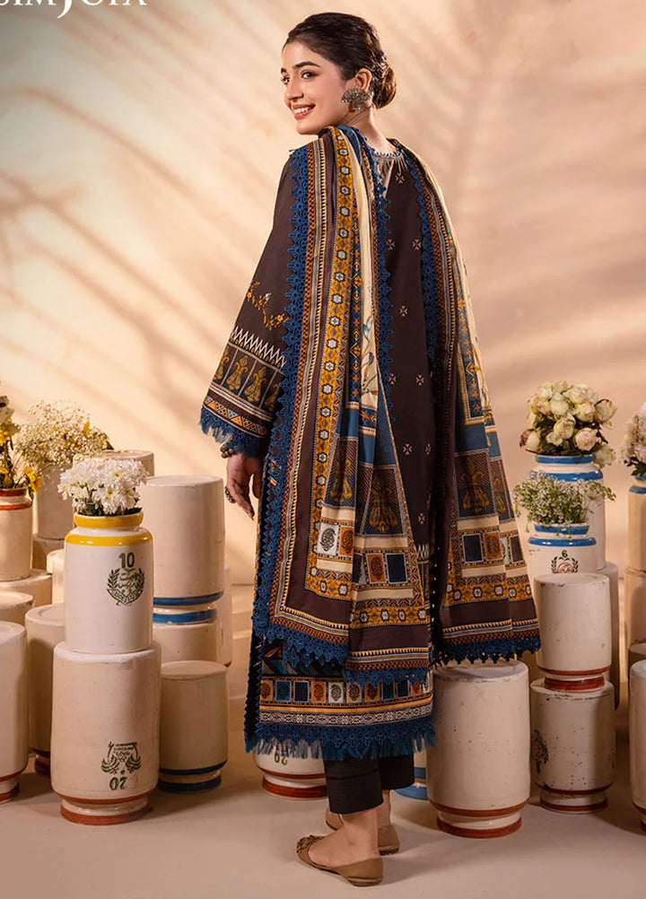 Asim Jofa Printed Lawn Suits Unstitched 3 Piece AJ24P AJUB-18 - Summer Collection