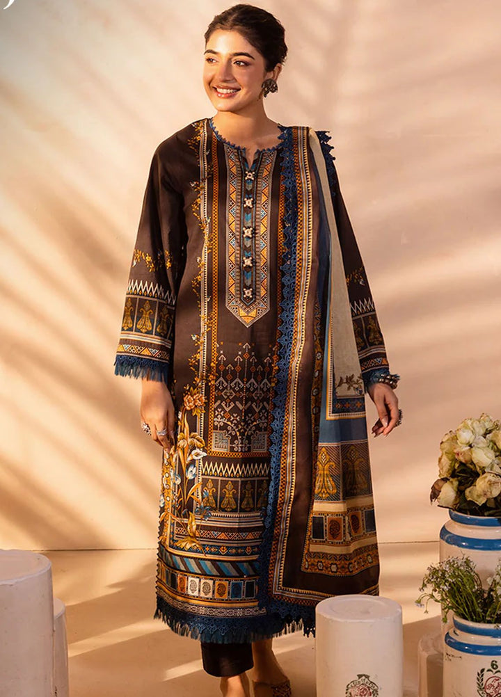 Asim Jofa Printed Lawn Suits Unstitched 3 Piece AJ24P AJUB-18 - Summer Collection