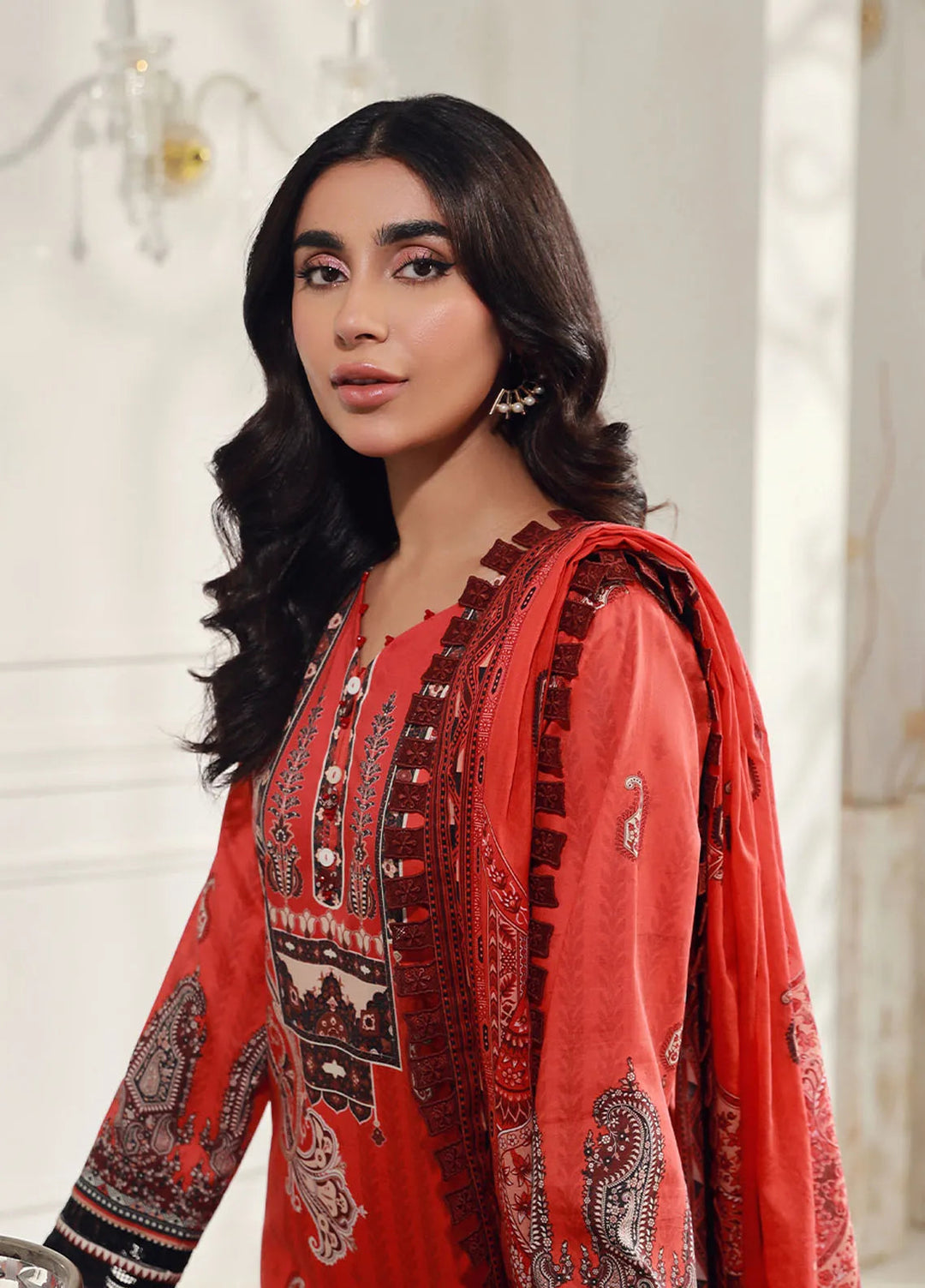 Asim Jofa Printed Lawn Suits Unstitched 3 Piece AJ24PU AJUN-04 - Summer Collection