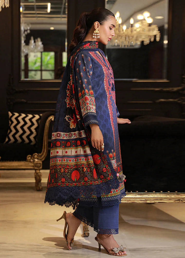 Asim Jofa Printed Lawn Suits Unstitched 3 Piece AJ24PU AJUN-07 - Summer Collection