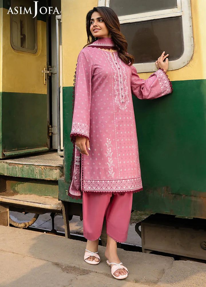Asim Jofa Printed Lawn Suits Unstitched 3 Piece AJ25EE AJUBF-67 - Summer Collection