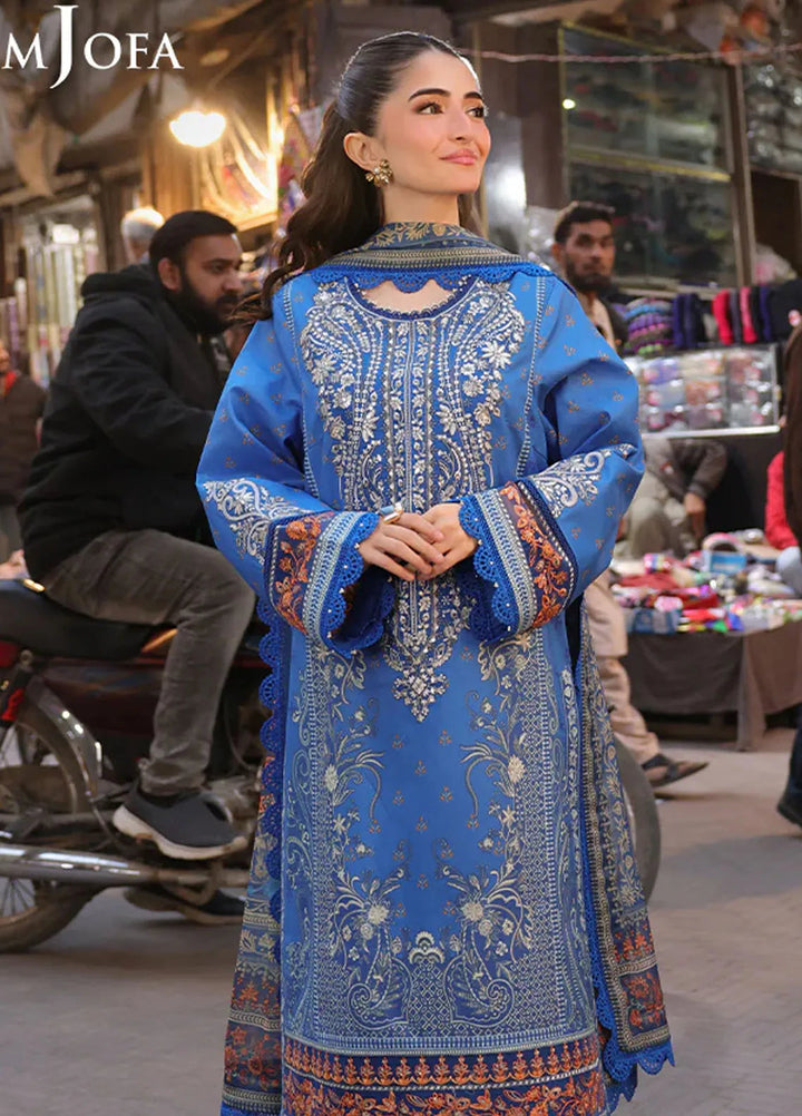 Asim Jofa Embroidered Lawn Suits Unstitched 3 Piece AJ25ES AJUBF-38 - Summer Collection