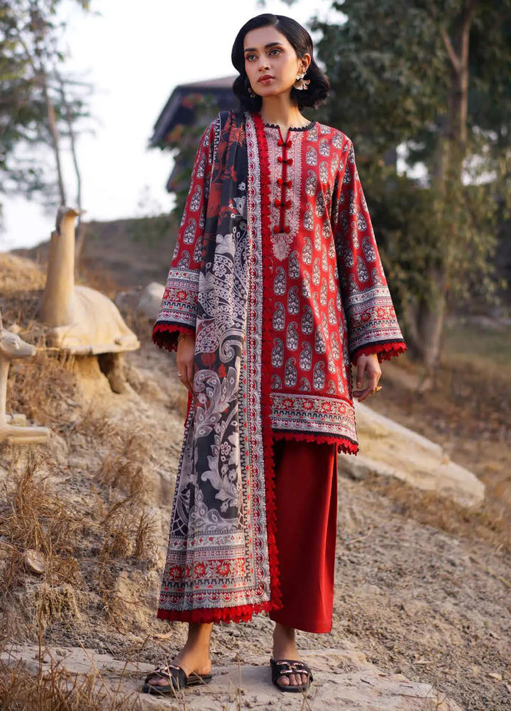 Asim Jofa Printed Lawn Suits Unstitched 3 Piece AJ25P1 AJUUB-01 - Summer Collection