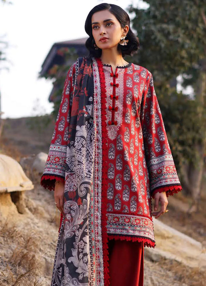 Asim Jofa Printed Lawn Suits Unstitched 3 Piece AJ25P1 AJUUB-01 - Summer Collection