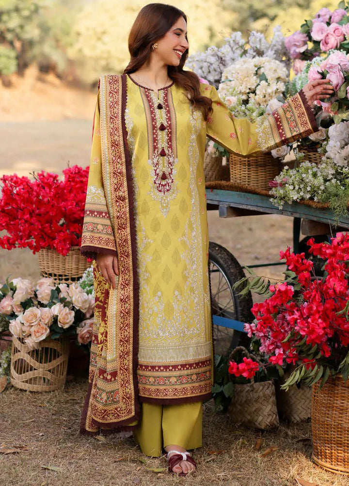 Asim Jofa Printed Lawn Suits Unstitched 3 Piece AJ25P1 AJUUB-02 - Summer Collection