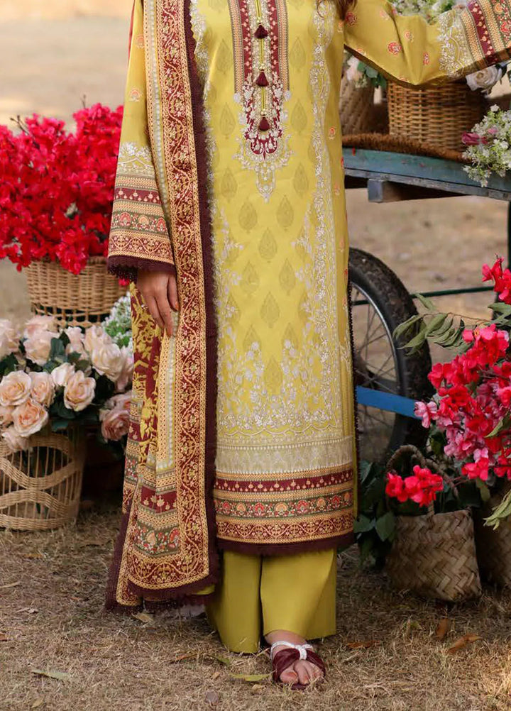Asim Jofa Printed Lawn Suits Unstitched 3 Piece AJ25P1 AJUUB-02 - Summer Collection