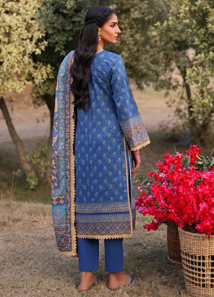 Asim Jofa Printed Lawn Suits Unstitched 3 Piece AJ25P1 AJUUB-03 - Summer Collection