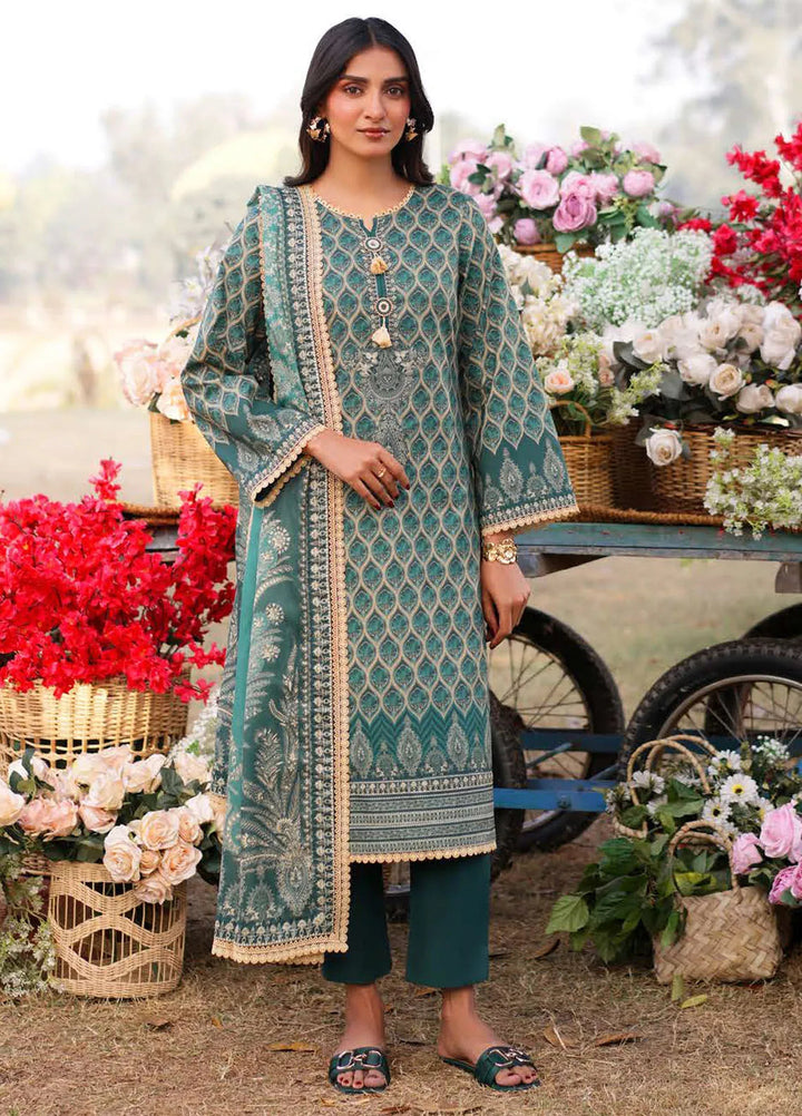 Asim Jofa Printed Lawn Suits Unstitched 3 Piece AJ25P1 AJUUB-04 - Summer Collection