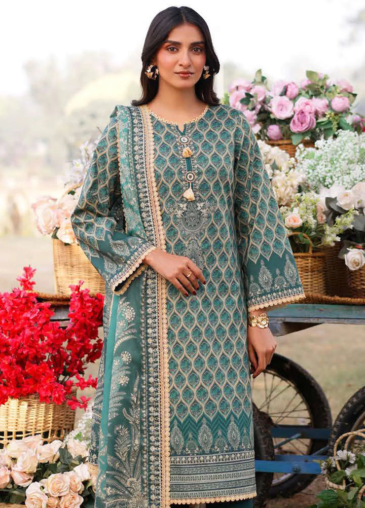 Asim Jofa Printed Lawn Suits Unstitched 3 Piece AJ25P1 AJUUB-04 - Summer Collection