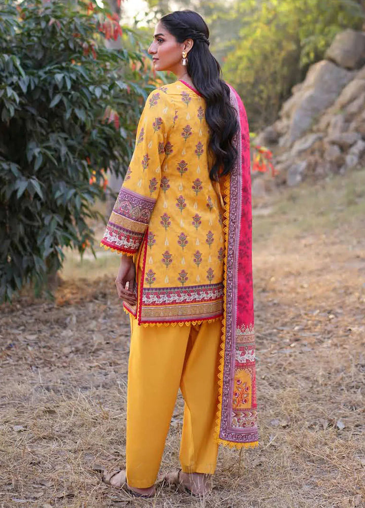 Asim Jofa Printed Lawn Suits Unstitched 3 Piece AJ25P1 AJUUB-06 - Summer Collection