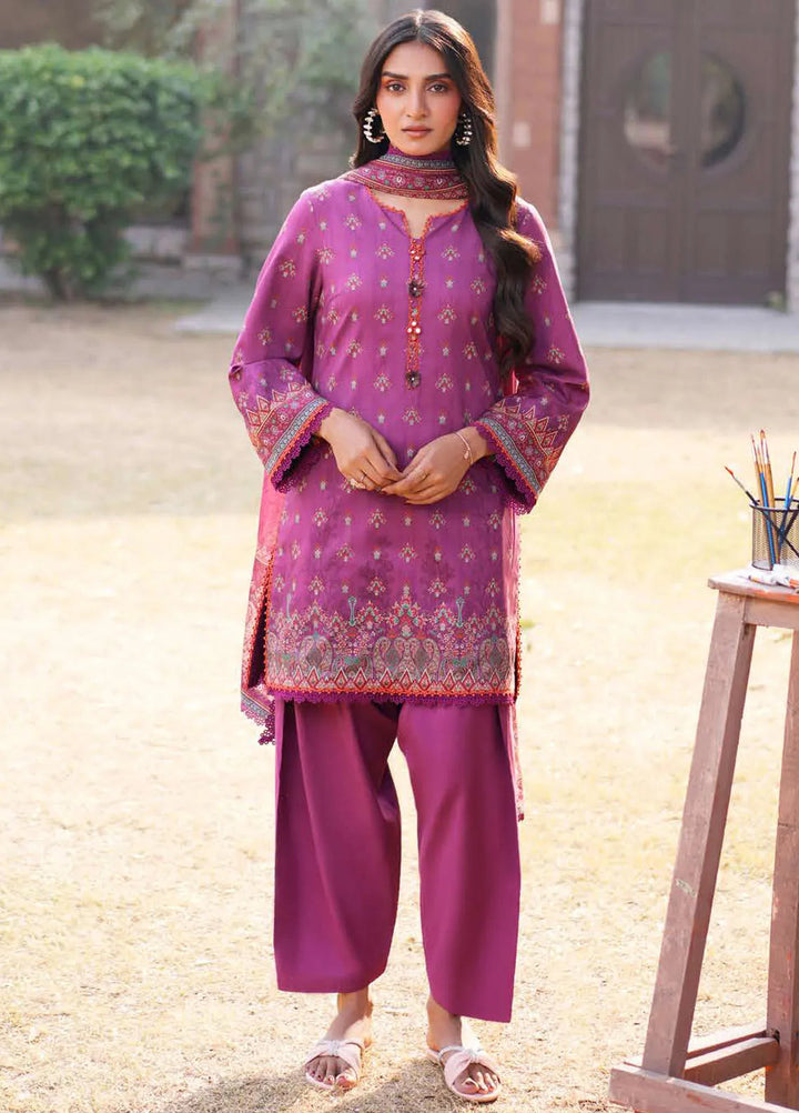 Asim Jofa Printed Lawn Suits Unstitched 3 Piece AJ25P2 AJUUB-12 - Summer Collection