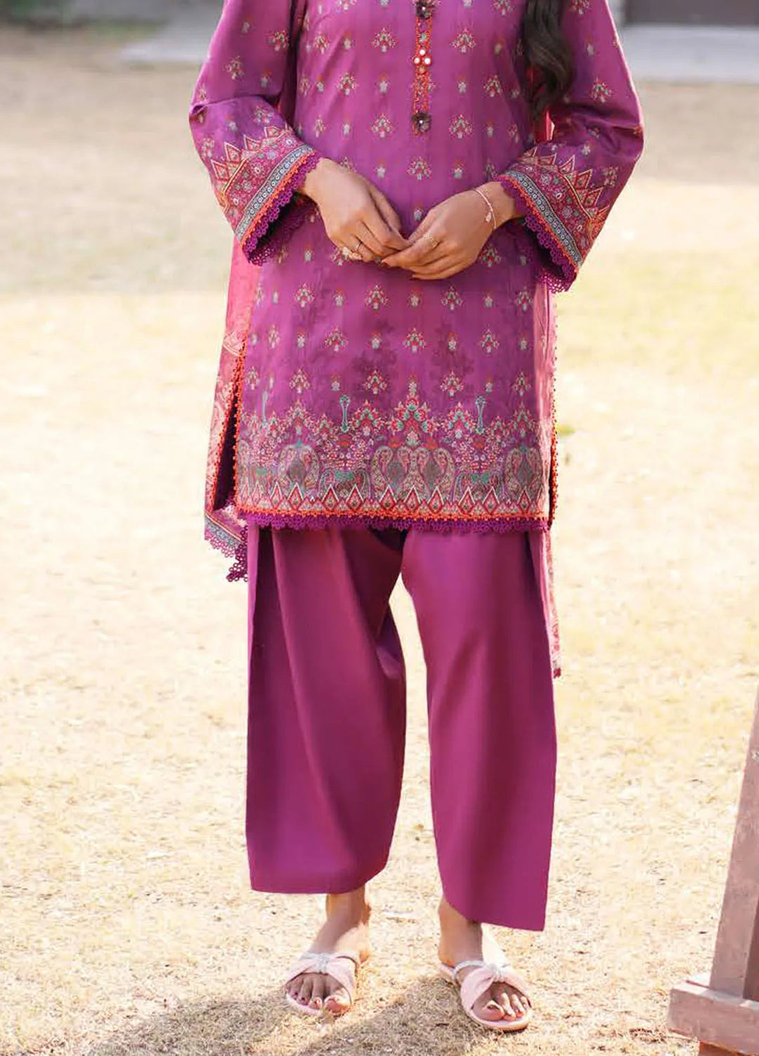 Asim Jofa Printed Lawn Suits Unstitched 3 Piece AJ25P2 AJUUB-12 - Summer Collection