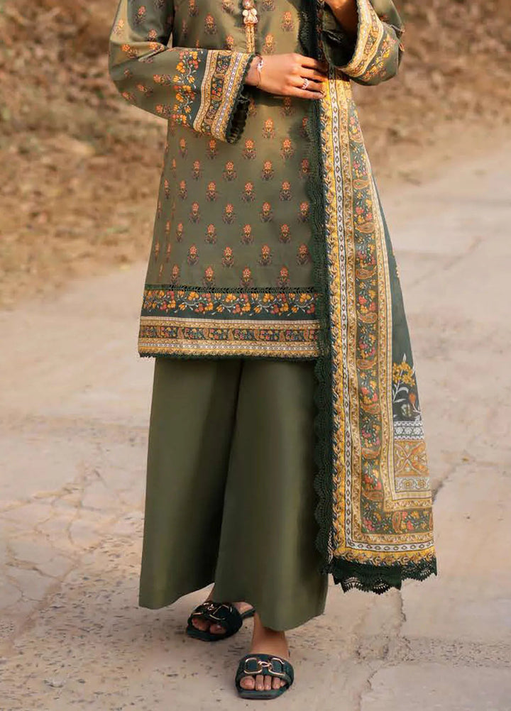 Asim Jofa Printed Lawn Suits Unstitched 3 Piece AJ25P2 AJUUB-15 - Summer Collection