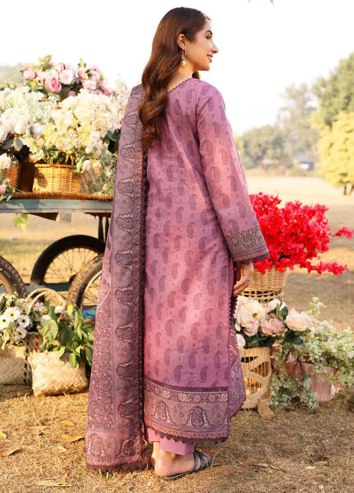 Asim Jofa Printed Lawn Suits Unstitched 3 Piece AJ25P2 AJUUB-19 - Summer Collection