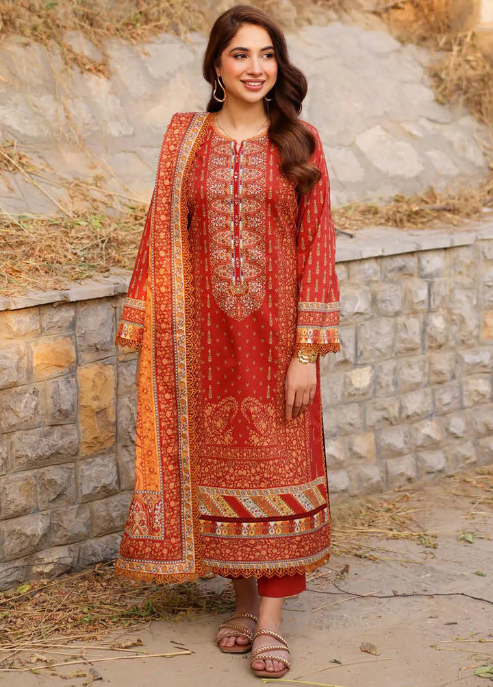 Asim Jofa Printed Lawn Suits Unstitched 3 Piece AJ25P2 AJUUB-20 - Summer Collection