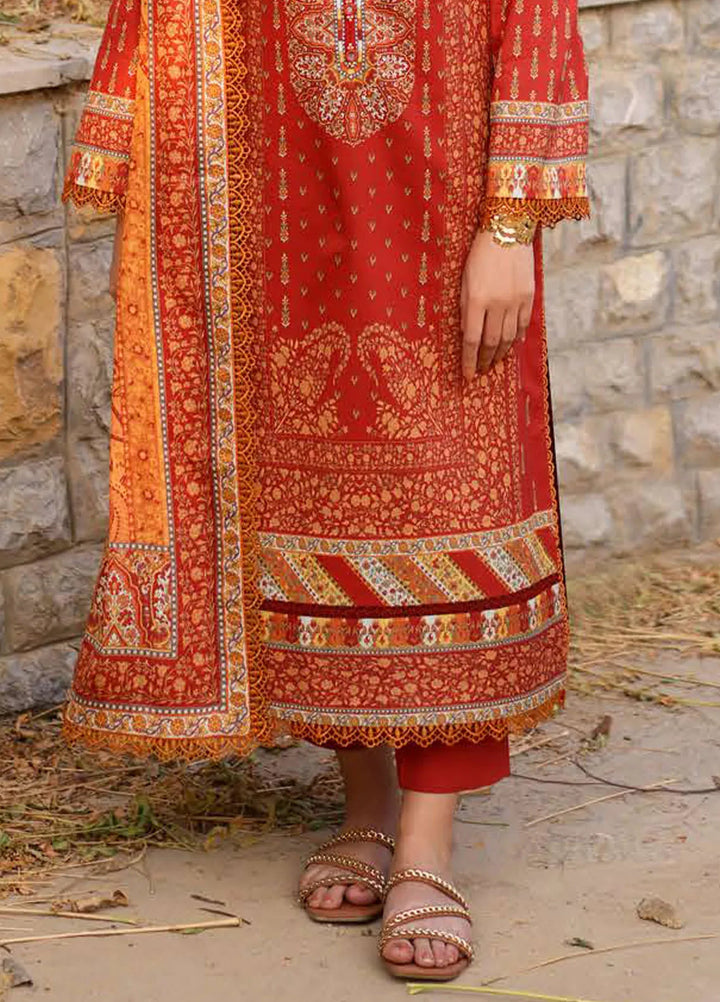Asim Jofa Printed Lawn Suits Unstitched 3 Piece AJ25P2 AJUUB-20 - Summer Collection